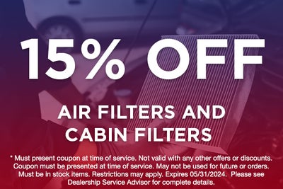15% Off Air Filters And Cabin Filters