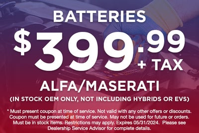 399.99 Maserati Battery