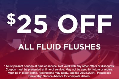 $25 Off Fluid Flushes